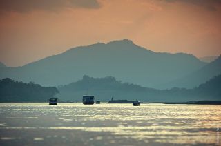 Закат на р.Меконге.