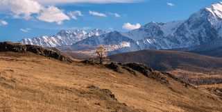 01 Северо-Чуйский хребет сам по себе - роскошное украшение задних планов урочища Ештыкель...