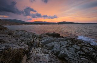 такой вот красочный закат в первый вечер в Болгарии.