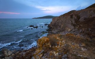 вид в противоположную от точки заката сторону