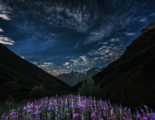 Как только взошла луна млечный путь исчез