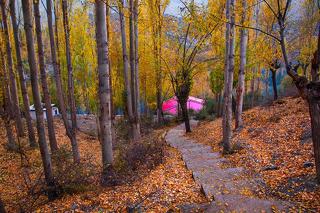 Autumn on its Peak Way to Katchura Lake Skardu GB  Pakrstan