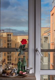 Октябрь. Неожиданное просветление в небе.