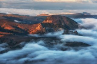 Вид с плато Бермамыт (Карачаево-Черкессия)