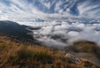 Вид с плато Бермамыт.