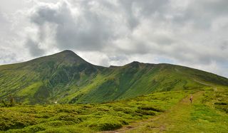 На подходе к вершине Говерла