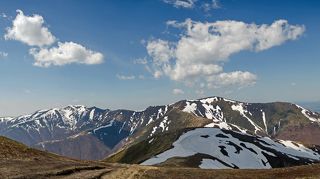Вершины Боржавы на запад с г. Гимба