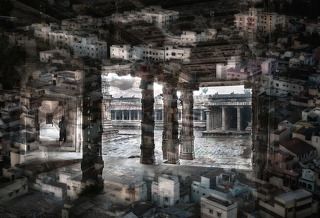 Вечерний Тируччираппалли (Тричи), штат Тамил-Наду, Индия (псевдомульты))