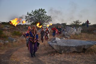 Шествие для возжигания огня в центральном алтаре