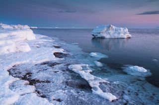 Айсберги утром приводили нас в восторг