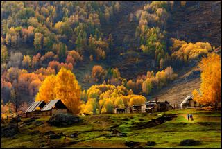 A small village in Xinjiang