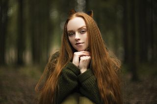 Portrait of Olga & Alice, the Fox