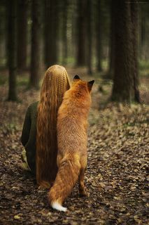Portrait of Olga & Alice, the Fox