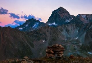 Кавказ. Куршо на закате