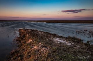 вечер на озере Тенгиз