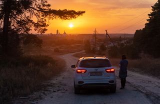 01 В начале сентября с друзьями из Сибири я прокатитился по любимым Мещёрским местам. Нашу быструю поездку неожиданно украсил неторопливый, но весьма красочный вечер...
