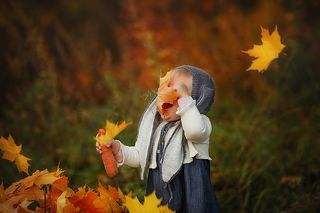 Зайка и осень