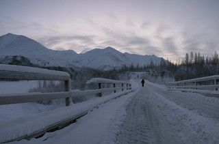 Мост через реку индигирка