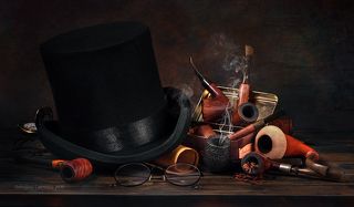 С цилиндром и трубками