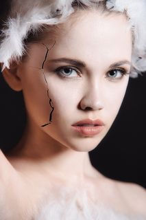 девушка, портрет, милая, cute, portrait, образ, лебедь, балерина