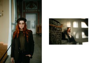 Витебский вокзал. Модель: Алексия Иорданова.