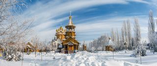 г. Белгород Храмовый комплекс в Южном парке 50°34\'21.7\