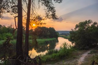 Закат на Северском Донце. Sony Cyber-shot DSC-RX100