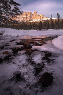 Вид на горный комплекс Кастл (Castle Mountain)