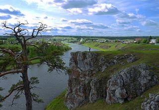 Средний Урал, скала Слободской камень, село Слобода