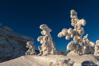 02 Солнце и ветер ещё не успели разрушить это снежное великолепие на снежных склонах …