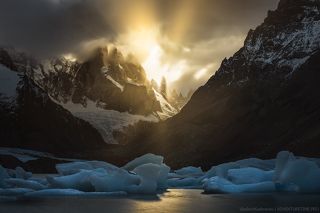 Cerro Torre At Sunset