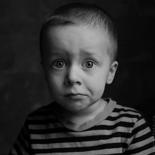 Сын после стрижки