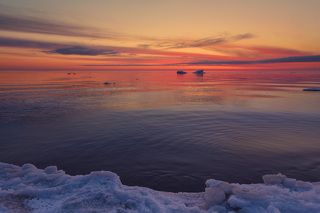 Последние льдины.