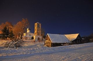 Россия.Псковская.область.д.Виделебье.Церковь.Николая Чудотворца.