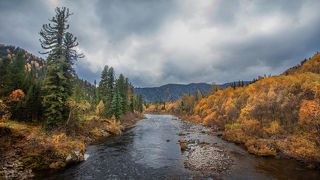Вид на реку Казыр.