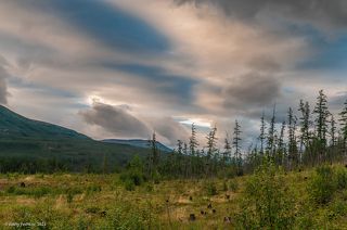 03 Поэтому можно расслабиться и просто погрузиться в бег времени: этот триптих с видом на север снят прямо от избушки, в которой я жил …