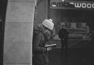 watching her while she\'s waiting