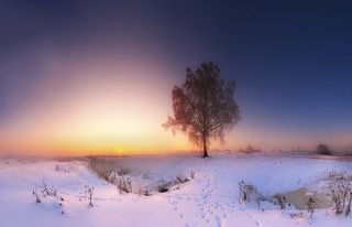 Зима в моей деревне.