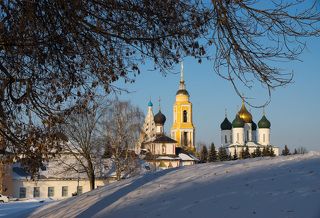 Вид на Коломенский Кремль. Февраль 2024