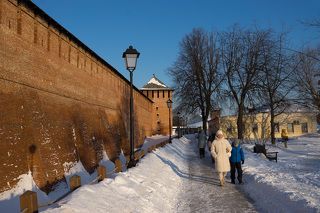 Вид на Коломенский Кремль. Февраль 2024