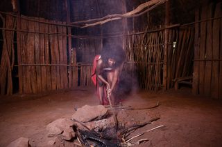 Mwaki Fire Smoke Bomas Of Kenya Portraits