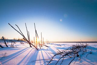 winter sunset