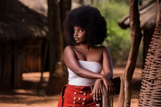 Agikuyu kikuyu traditional portraits outdoors on locations at the Bomas of Kenya Nairobi City County County Kenya East Africa