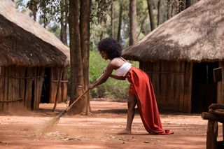 Agikuyu kikuyu traditional portraits outdoors on locations at the Bomas of Kenya Nairobi City County County Kenya East Africa