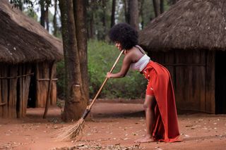 Agikuyu kikuyu traditional portraits outdoors on locations at the Bomas of Kenya Nairobi City County County Kenya East Africa