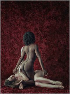 Figure study of Two Models posing together