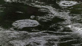 01 Узоры из бликов на поверхности Курейки, порой, удивительно фактурны и выразительны.