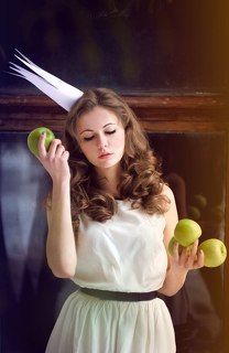 принцесса и яблоки.