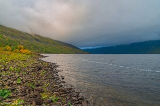 02 Накануне над кордоном на озере Дюпкун висела плотная облачность и моросил дождь