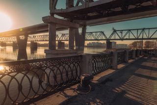 Новосибирск набережная мосты